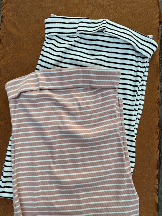 PrettyGarden Dresses & Skirts - 2 PrettyGardén Striped Strapless Dress Bundle - Dusty Pink&White/Black&White
